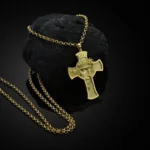Kristna smycken för män taggtrådshalsband jesus kors halsband