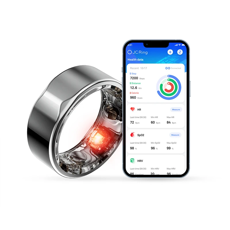 2301B Bluetooth VO2 Max Smart Ring för män Kvinnor Par IOS Android-telefon